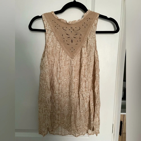 Maurices Embroidered Yoke High Neck Tank - Picture 2 of 7